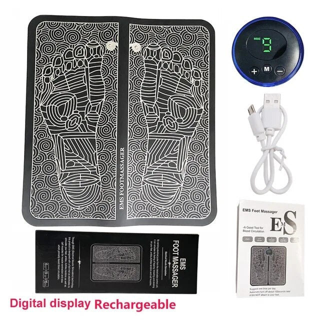 Masajeador Pies Eléctrico USB Portátil Estimulador Muscular